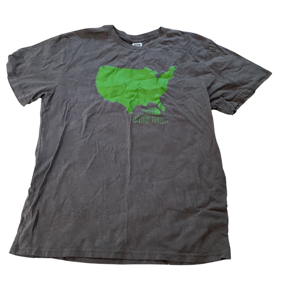 The‎ North Face Backyard Project Mens Gray USA Graphic T-Shirt Size Med Made USA